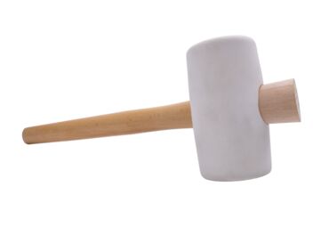 Gummihammer, weiß 560g